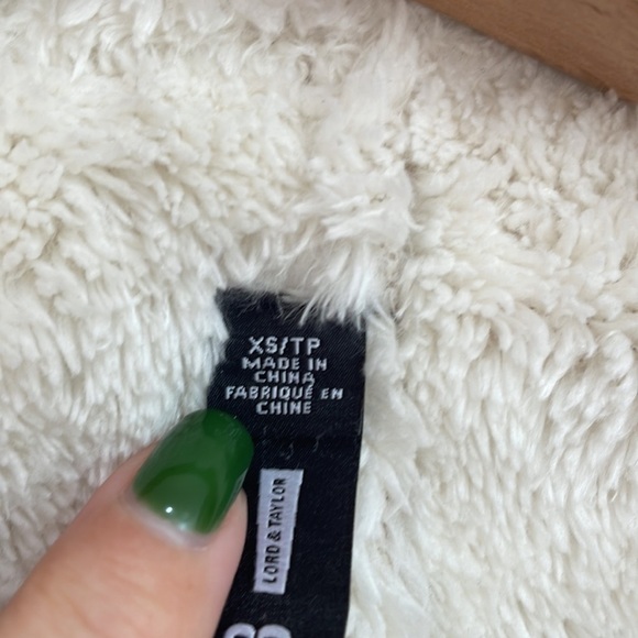 Design Labs || Lord & Taylor Faux Suede & Faux Sherpa Lining Vest; Size XS - Picture 3 of 15